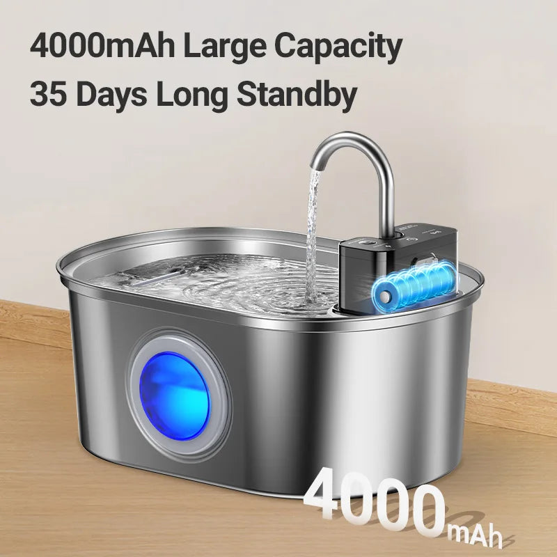 Catify™ 3.2L Smart Stainless Steel Fountain
